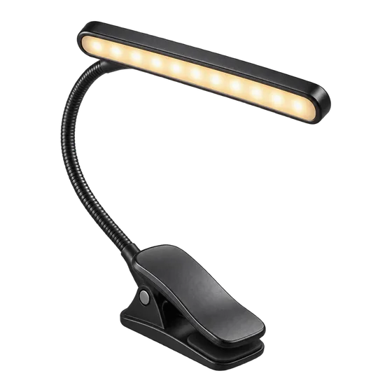 Lampe de lecture à pince (illustration)