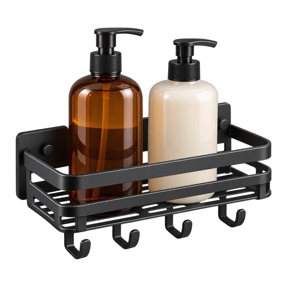 Étagères de douche sans perçage (illustration)