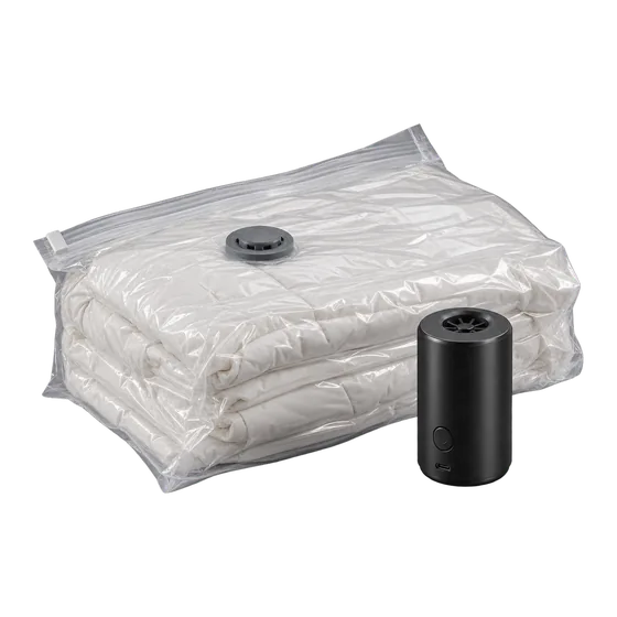 Sacs sous vide et pompe électrique (illustration)