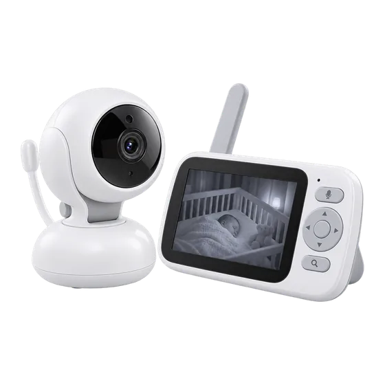 Babyphone caméra sans WiFi, écran 4" (illustration)