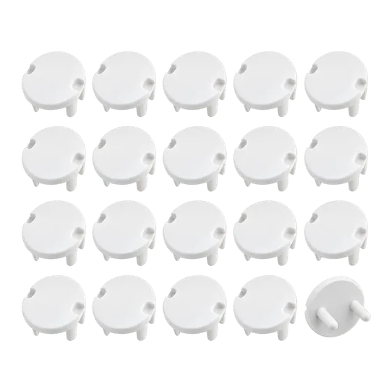 Cache-prises français amovibles, lot de 20 (illustration)