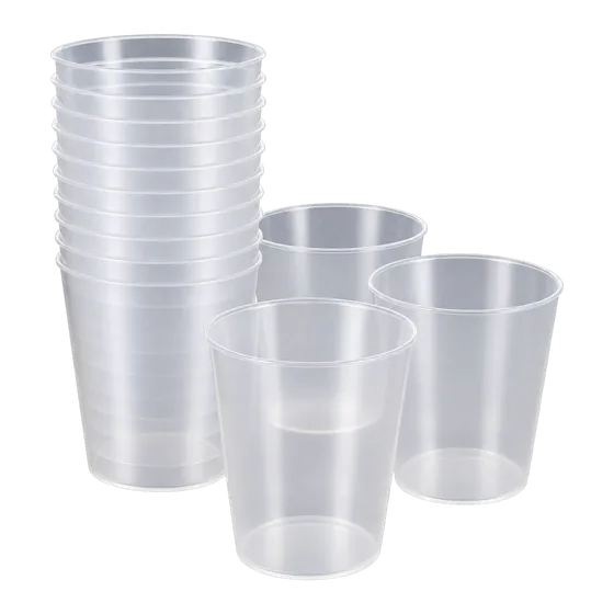 Gobelets réutilisables 25 cl, lot de 99 (illustration)