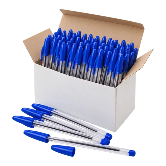Stylos-bille BIC Cristal, boîte de 50 (illustration)