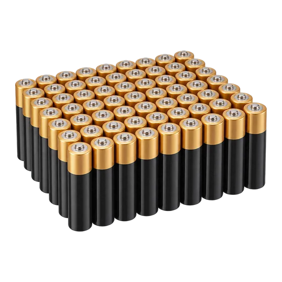 Piles alcalines AA, lot de 100 (illustration)
