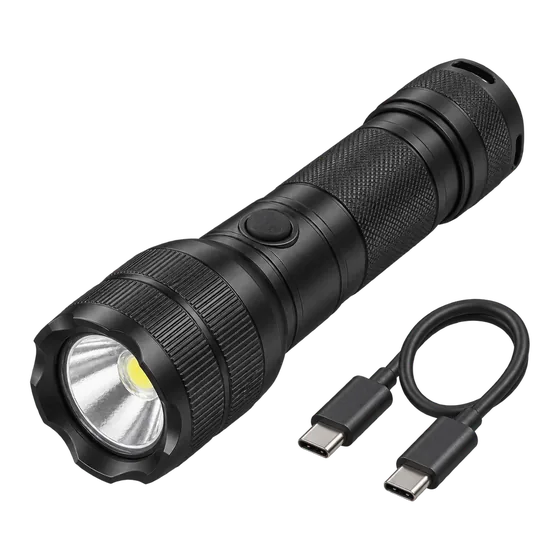 Lampe torche LED rechargeable 2000 lumens (illustration)
