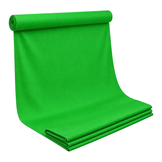 Fond vert mousseline 1,8 × 2,8 m (illustration)