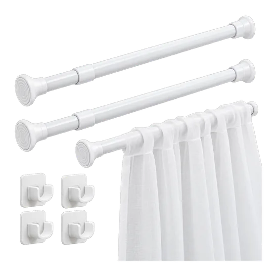 Tringles extensibles sans perçage, lot de 2 (illustration)