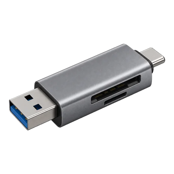 Lecteur de cartes SD USB-C et USB 3.0 (illustration)