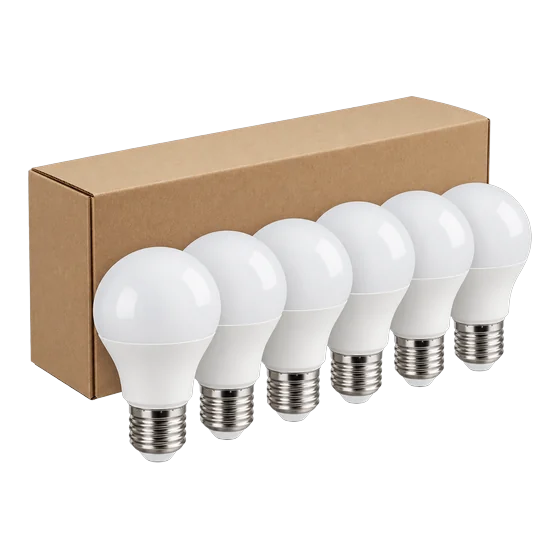 Ampoules LED E27 10 W, lot de 6 (illustration)