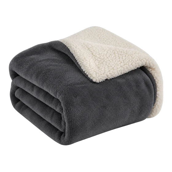 Plaid polaire sherpa 150x200 cm (illustration)