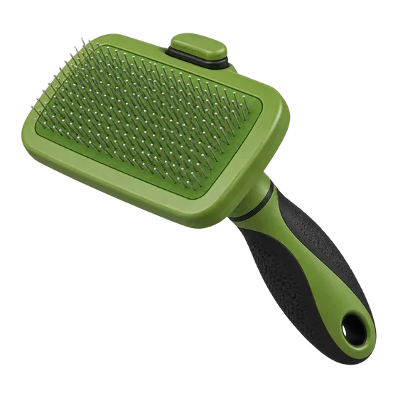Brosse autonettoyante pour chien et chat (illustration)